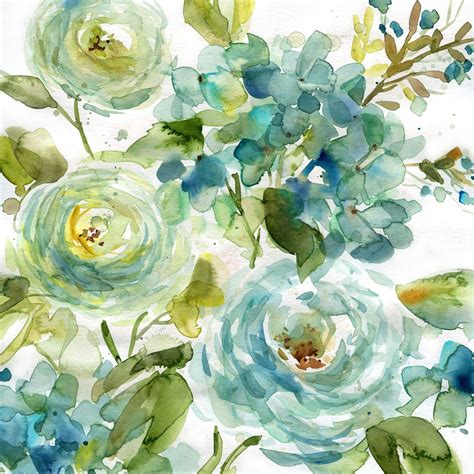 floral watercolor background